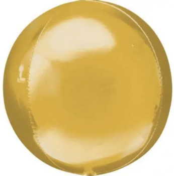 XL Folienballon Orbz - ​Kugel, gold - ø 40cm